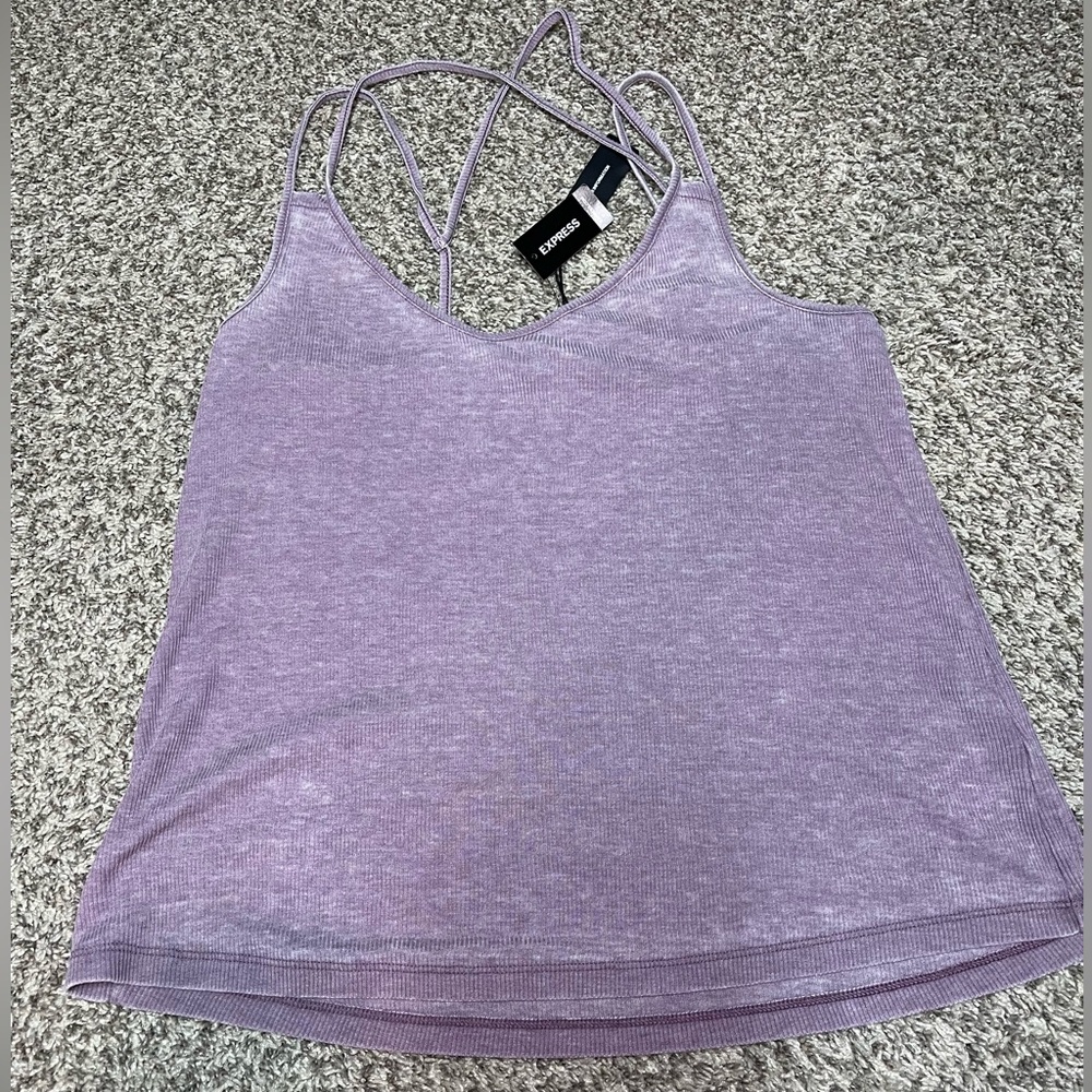 Express Purple Camisole with Spaghetti Straps